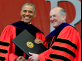 U.S. President Barack Obama accepting an honorary degree from Dr. Barchi